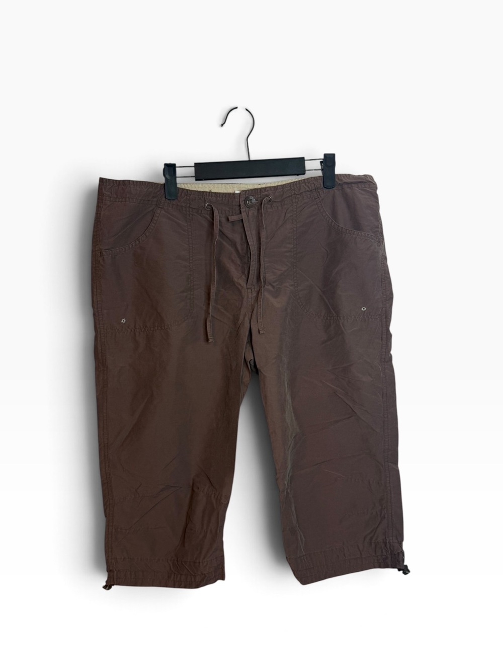 Columbia Brown Cropped Drawstring Hiking Capris